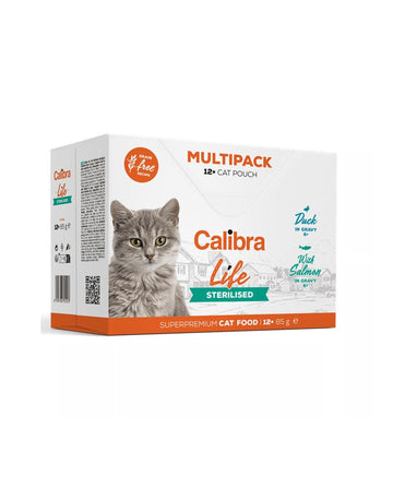 Calibra Cat Life Pouch Sterilised Wet Food Multipack 12 units