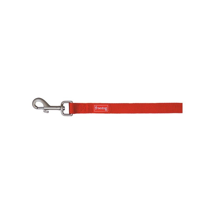Freedog Paseo Correa Nylon Basic Roja 120cm