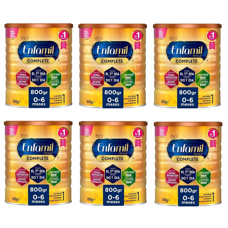 ENFAMIL Complete 1 Leche de Inicio PACK AHORRO 6x800gr