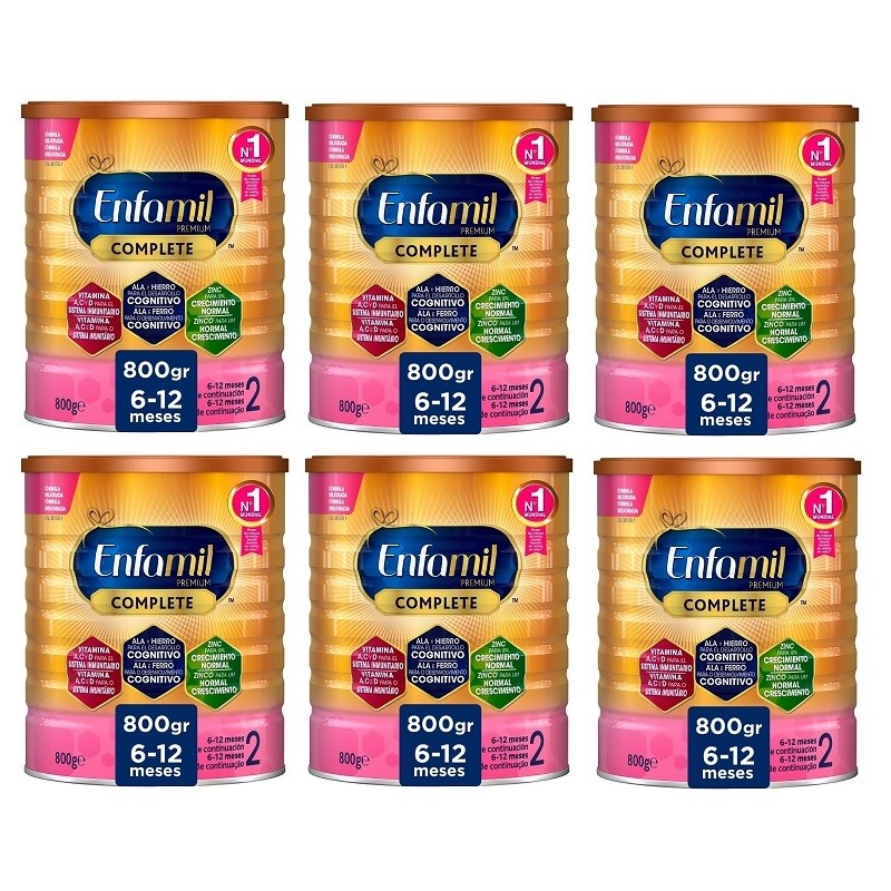ENFAMIL Complete 2 Leche de Continuación PACK AHORRO 6x800gr