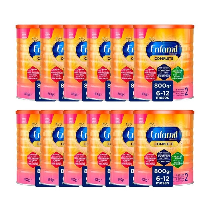 ENFAMIL Complete 2 Leche de Continuación PACK AHORRO 12x800gr