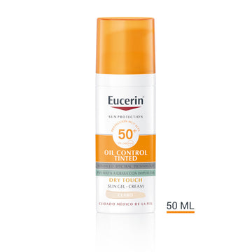 EUCERIN Face Oil Control Dry Touch Gel Crema SPF50+ Tinted Light 50ml