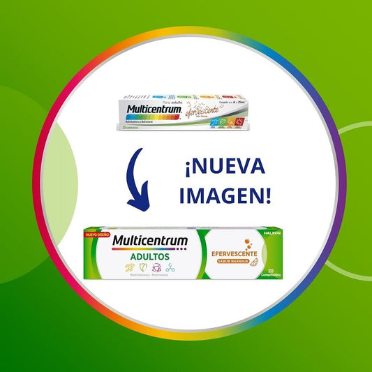 MULTICENTRUM Efervescentes Adultos 20 Comprimidos Sabor Naranja