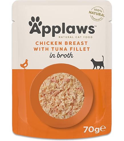 Applaws Cat Pechuga de Pollo y Filete de Atún Complemento 70gx12un
