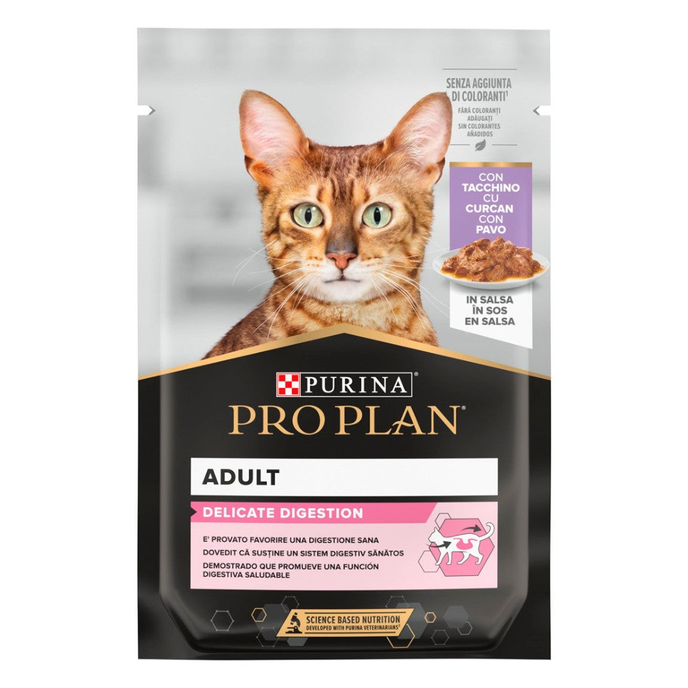 Purina Pro Plan Feline Delicate Turkey Wet Food 26 units