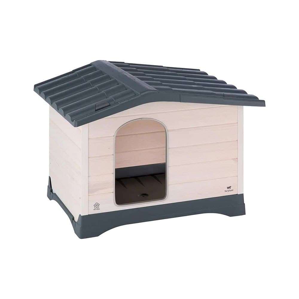 Ferplast Lodge 70 Caseta para Perros Gris y Beige 1 ud