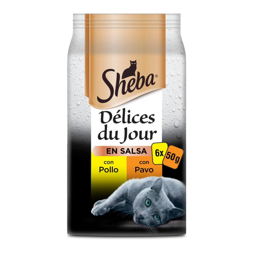 Sheba Delices Du Jour Aves Wet Cat Food 12 packs of 6 sachets of 50g