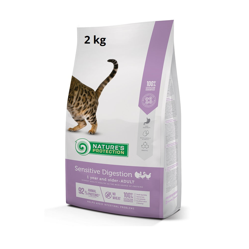 Nature's Protection Adult Cat Sensitive Digestion Croquetas Aves de Corral 2Kg
