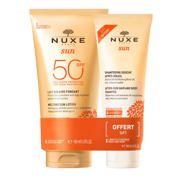 Nuxe Sun Melting Sun Milk SPF 50+ After Sun Shampoo 100ml FREE