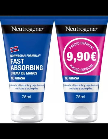 Johnson And Johnson Neutrogena Crema de Manos Rápida Absorción Dúo 150ml