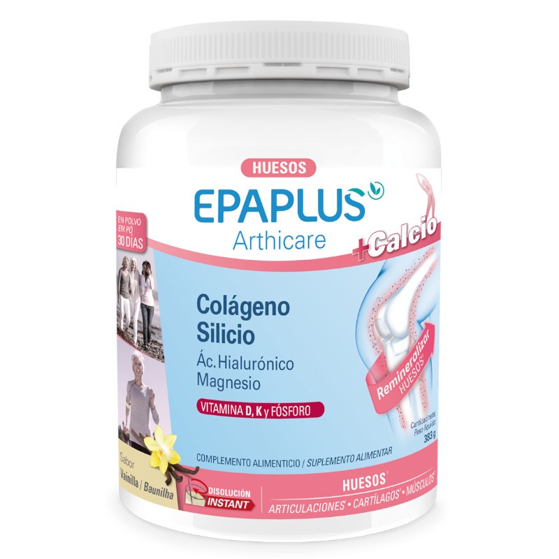 EPAPLUS Arthicare Huesos Colágeno + Calcio Polvo sabor Vainilla 383gr