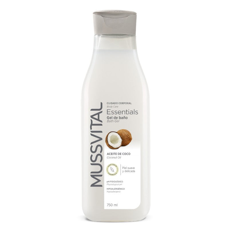 MUSSVITAL Gel de Baño Aceite de Coco 750ml