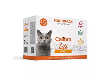 Calibra Cat Life Pouch Adult Wet Multipack 12 x 85g