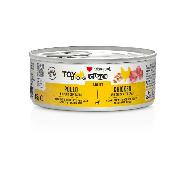 Disugual Cubos para Perro Adulto Sabor Pollo y Espelta Pack de 12 uds