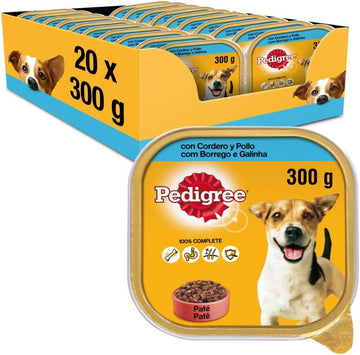 Pedigree Lamb and Chicken Wet Dog Food Tubs 20x300G