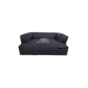 Lex&Max Keep Calm Funda para Sofá para Perros Negro 0,90kg