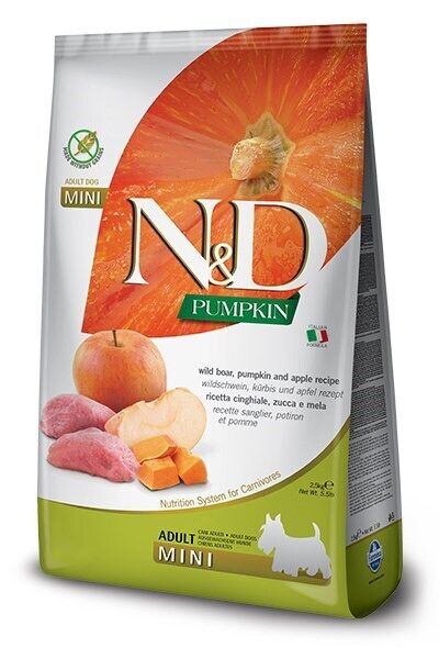 Farmina N&amp;D Dog Pumpkin Mini Wild Boar Food 800g