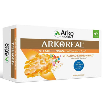 ARKOREAL Jalea Real Vitadefensas Sin Azúcar 1000mg 20 ampollas