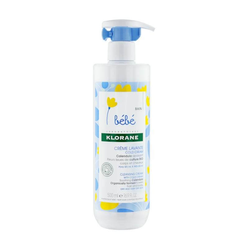 KLORANE BEBÉ Crema Limpiadora Cold Cream 500ml