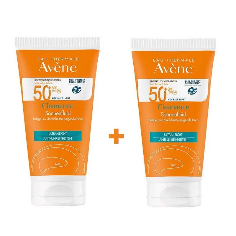 AVÈNE Cleanance Facial Sunscreen SPF50+ DUPLO 2x50ml