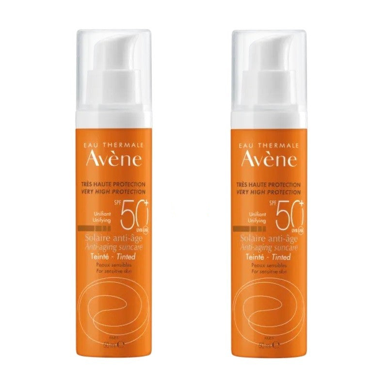 AVÈNE Anti-aging Sunscreen with Color SPF50+ DUO 2x50ml