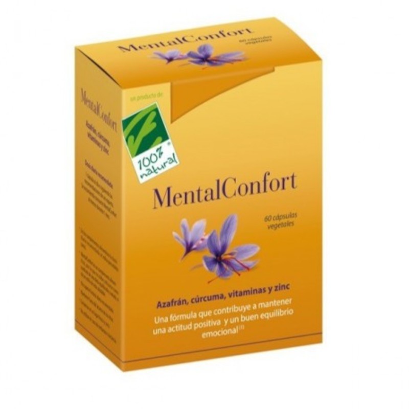 100% Natural Mentalconfort 60 Capsulas