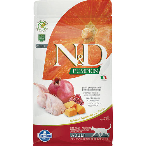 Farmina N&D Pumpkin Codorniz Alimento Seco para Gatos 1.5kg