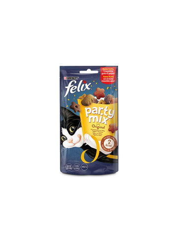 Purina Felix Party Mix Original Snacks para Gatos 8x60g