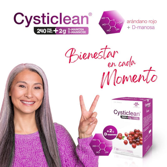 CYSTICLEAN 240 mg PAC + D-Manosa 2 g 30 Sobres