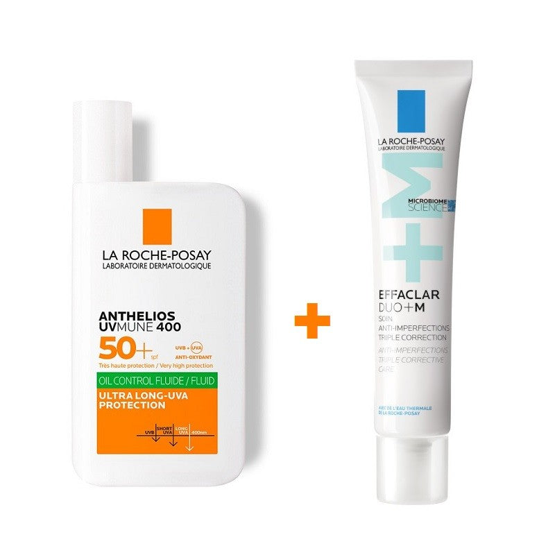 ANTHELIOS Uv-Mune 400 Oil Control Fluid (SPF50+) 50ml + Effaclar Duo +M 40ml