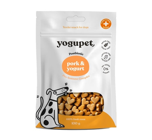 Yogupet Snack Semihúmedo Cerdo y Yogur 10 bolsas de 100g