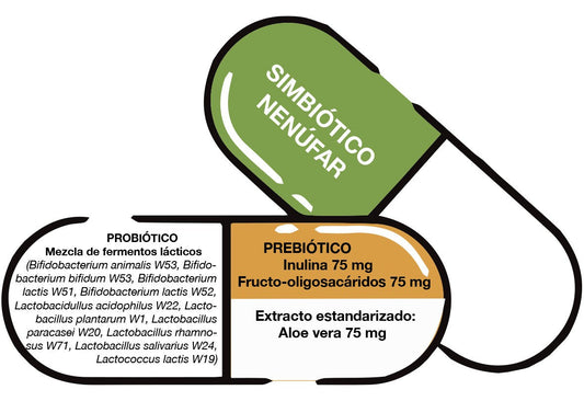 Bioserum Simbiótico Nenúfar Prebiótico+Probiótico 30 Cápsulas