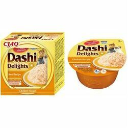 Churu Dashi Delights Chicken Wet Food 6 sachets of 70g