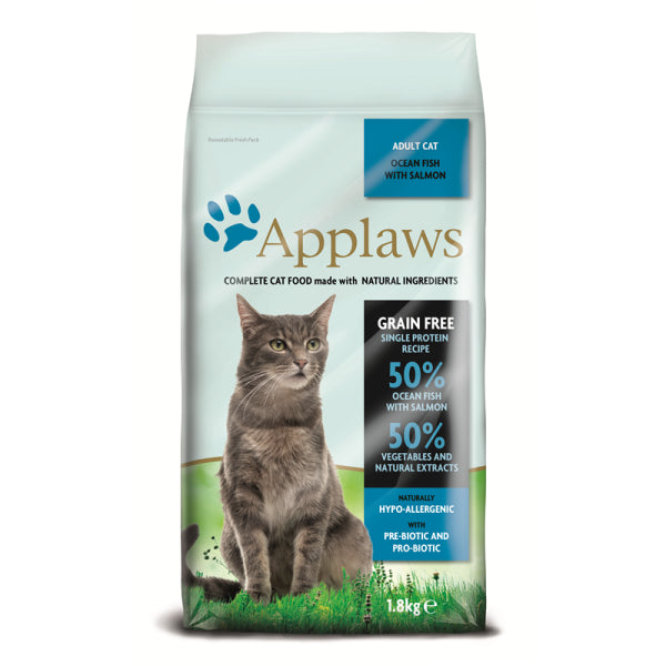 Applaws Cat Pescado y Salmón Alimento Seco 1,8kg