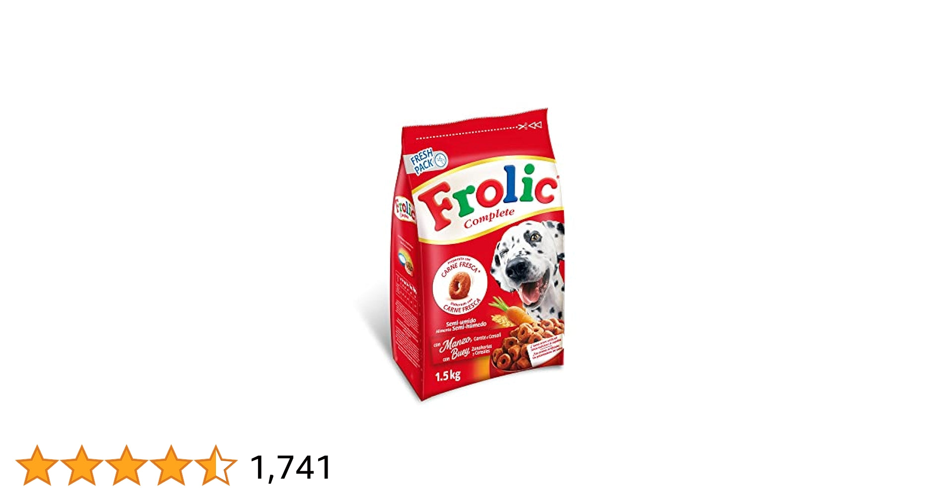 Frolic Adult Ox Semi-Moist Dog Food 1.5Kg
