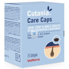 Vetnova Cutania Care Caps Suplemento Dermatológico 75 cápsulas