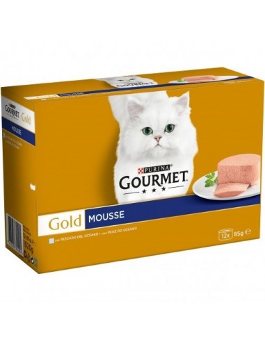 Purina Gourmet Gold Multi Mousse Ocean Fish Wet Food 12x85g