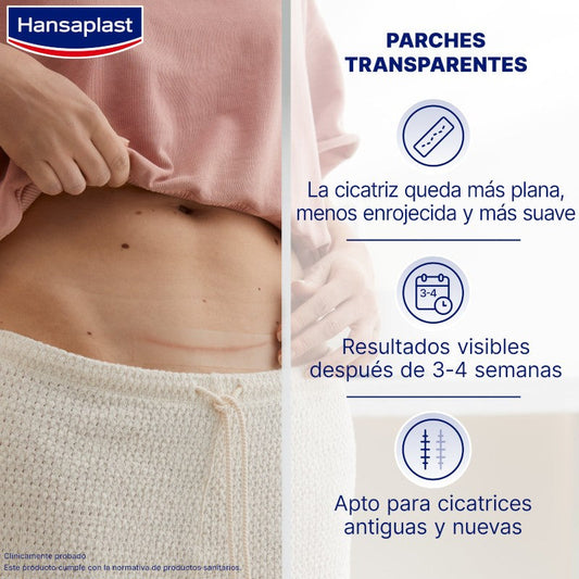 HANSAPLAST Reductor de Cicatrices XL 21 apósitos 146x30mm