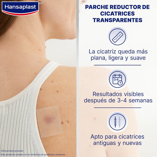 HANSAPLAST Reductor de Cicatrices 21 apósitos 68x38mm