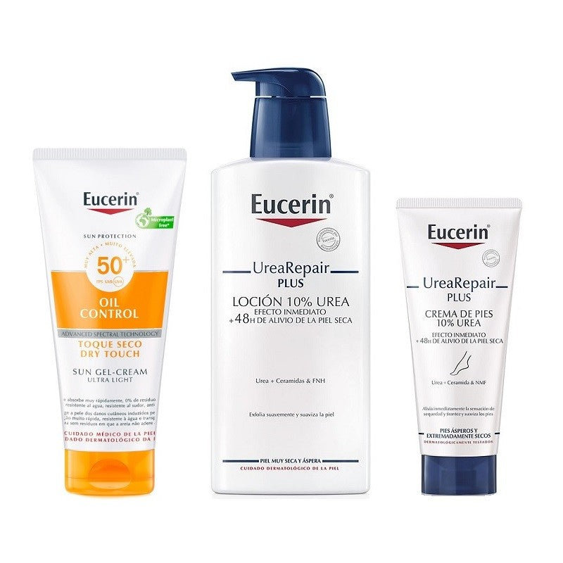 EUCERIN Pack Protector Solar + Urea Repair Loción + Crema Pies