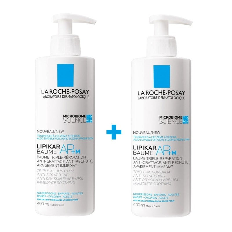 LIPIKAR Baume AP+M Bálsamo Emoliente DUPLO 2x400ml - LA ROCHE POSAY