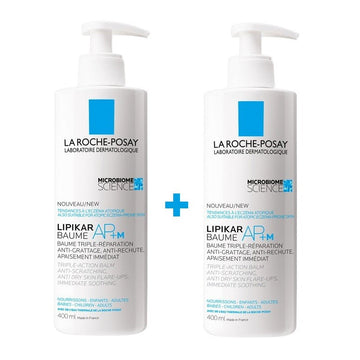 LIPIKAR Baume AP+M Bálsamo Emoliente DUPLO 2x400ml - LA ROCHE POSAY