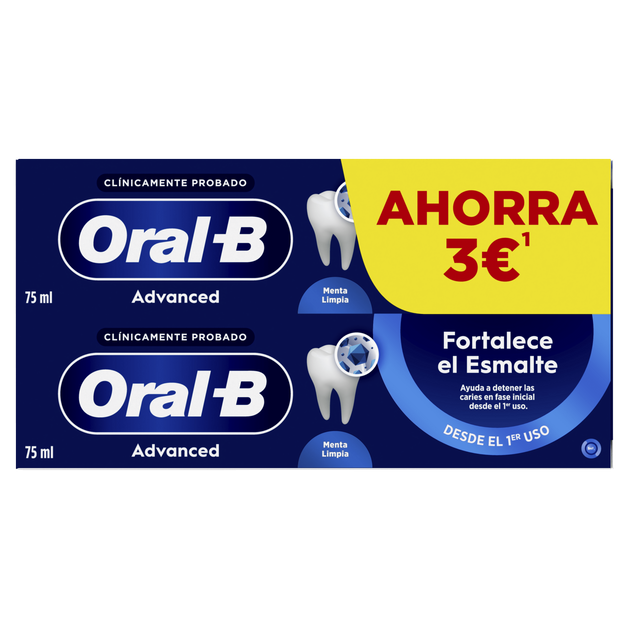 ORAL-B Advanced Fortalece Esmalte Duplo Pasta Dental 2 x 75ml