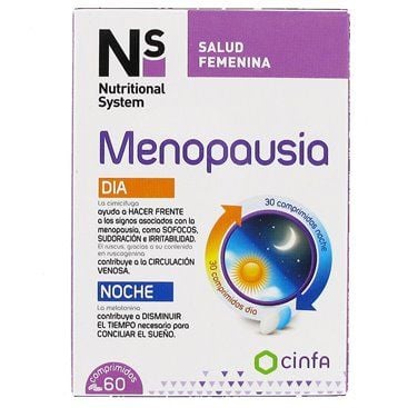 Nutritional System Ns Menopausia Comprimidos Día y Noche 60 ud