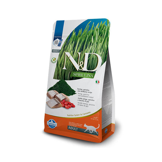 Farmina N&amp;D Spirulina Herring Dry Food for Cats 1.5Kg