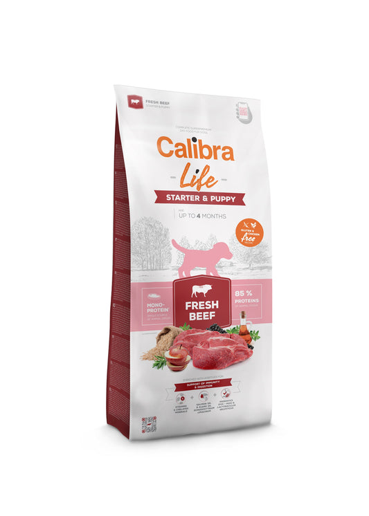 Calibra Dog Life Starter & Puppy Carne de Res Alimento Seco 12Kg