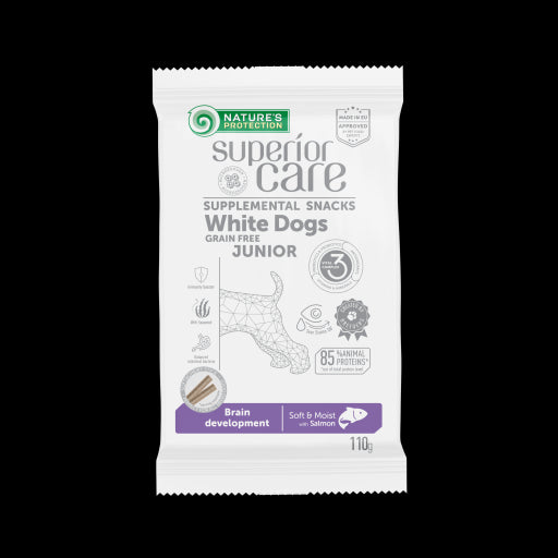 Natures Protection Sc White Dog Snack Junior Sin Cereales Salmón 110g