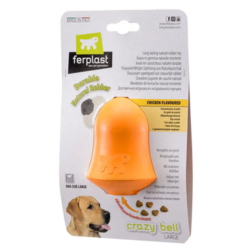 Ferplast Crazy Bell L Juguete Interactivo Naranja 270g