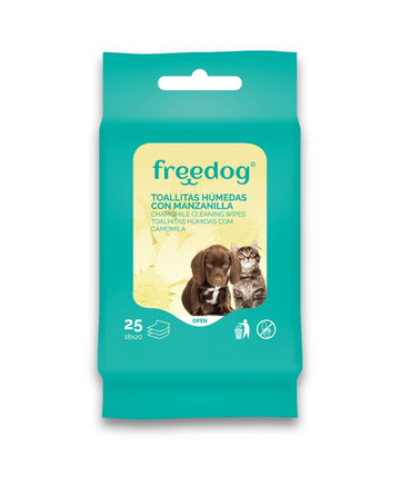 Freedog Toallitas Húmedas Manzanilla Pocket 25 ud