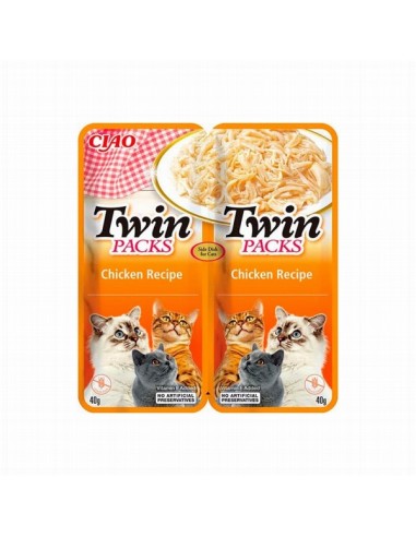 Churu Cat Twin Packs Receta Pollo Complemento Alimenticio 12x80g
